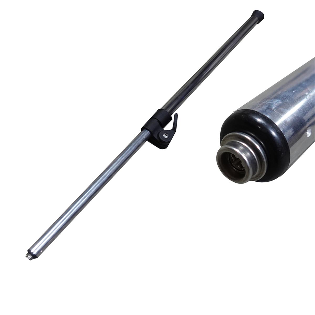Boat Cover Adjustable Support Pole with Snap & Vinyl End