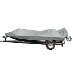 77818P-10 18.5 ft. Performance Poly-Guard Styled-to-Fit Boat Cover for Jon Style Bass Boat - Grey