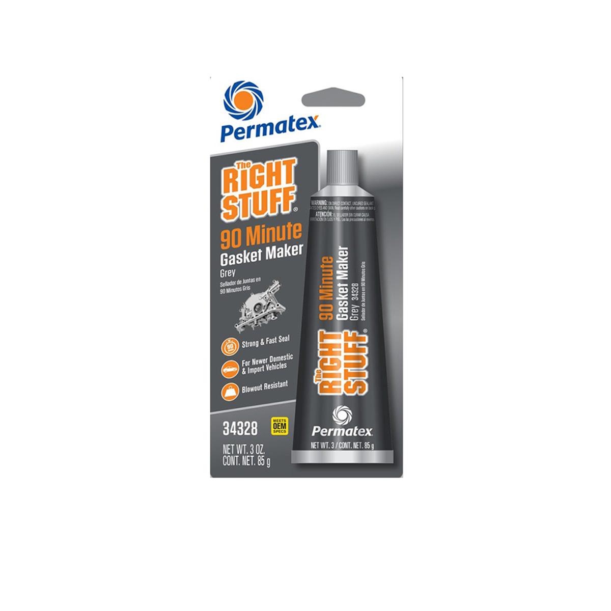 Permatex The Right Stuff Grey Instant 90 Minute Gasket Maker 3oz (34328)