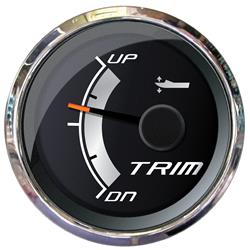 Picture of Faria Beede Instruments 22020 2 in. Platinum Trim Gauge for Johnson&#44; Evinrude & Suzuki Outboards
