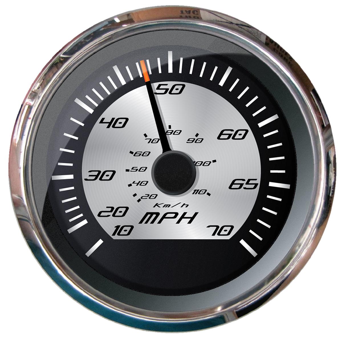 Picture of Faria Beede Instruments 22011 4 in. Platinum Speedometer - 70 MPH
