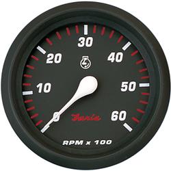 34607 4 in. 6000 RPM Tachometer, Red
