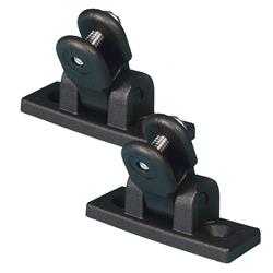 7782B Large Nylon Deck Hinge, Black - Pack of 2