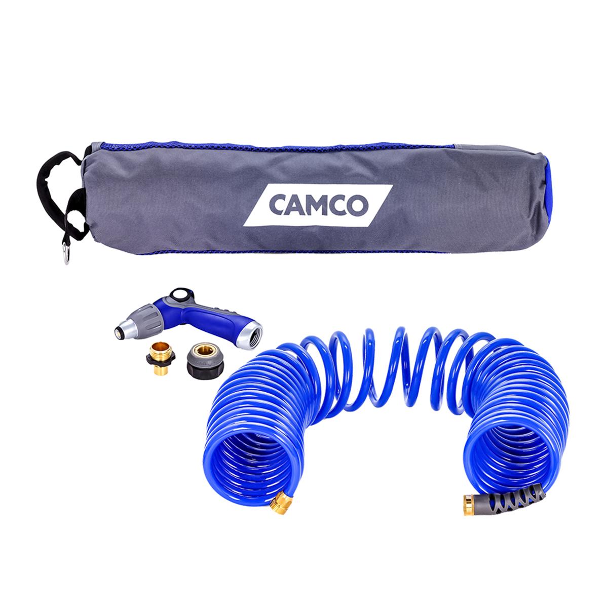 Picture of Camco 41982 40 ft. Coiled Hose & Spray Nozzle Kit