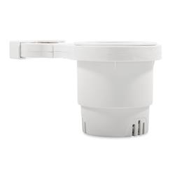 Picture of Camco 53083 Clamp-On Rail Mounted Cup Large Holder for Up to 2 in. Rail&#44; White