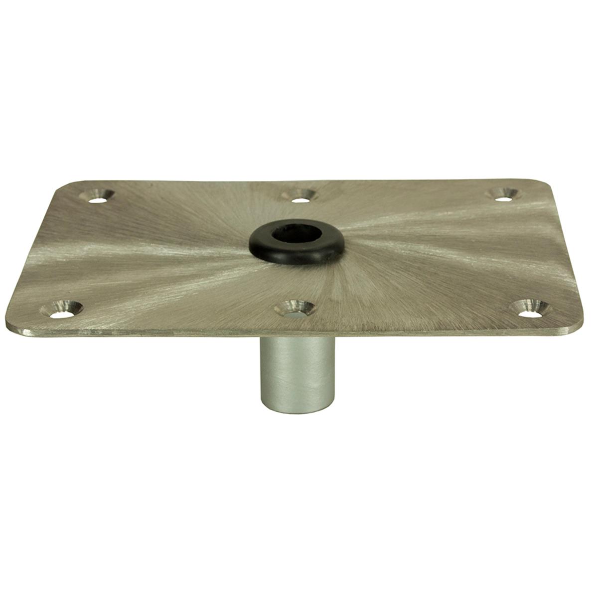 6 x 8 in. KingPin Retangular Base with Nylon Bushing, Stainless Steel