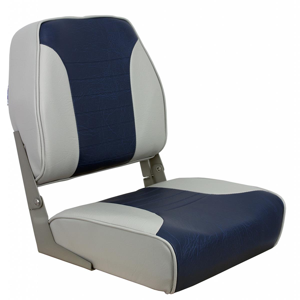 Picture of Springfield Marine 1040651 Economy Multi-Color Folding Seat - Grey & Blue