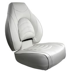 Fish Pro High Back Folding Seat - White
