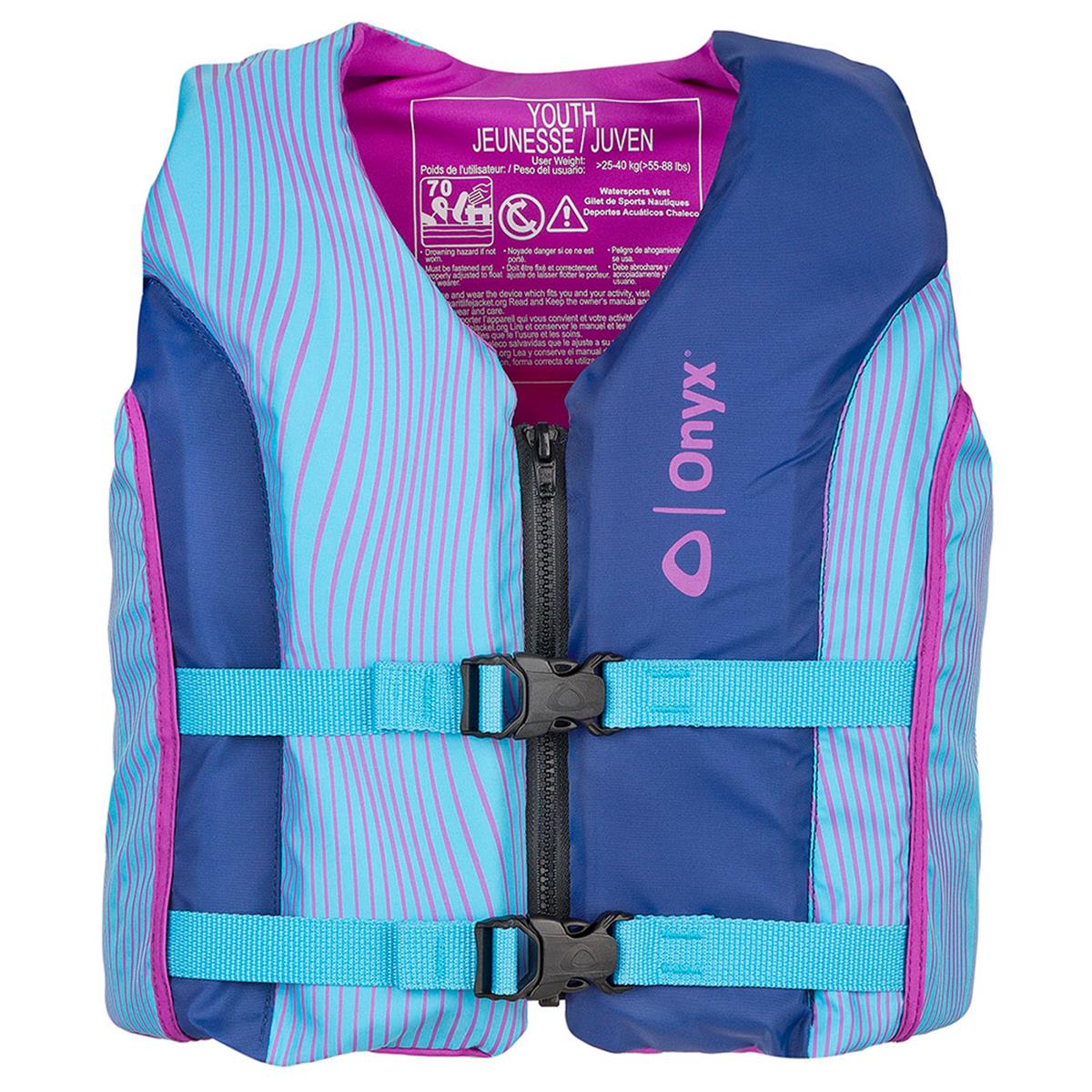Shoal All Adventure Youth Paddle & Water Sports Life Jacket, Blue