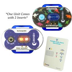LLB-63BB-F0-K2 Child & Pet Safety Water Activated Strobe Light with RF Transmitter for Blue Case & Blue Attention Light