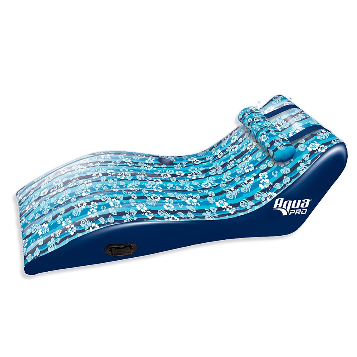 Picture of Aqua Leisure APL17014S2 Ultra Cushioned Comfort Lounge Hawaiian Wave Print with Adjustable Pillow