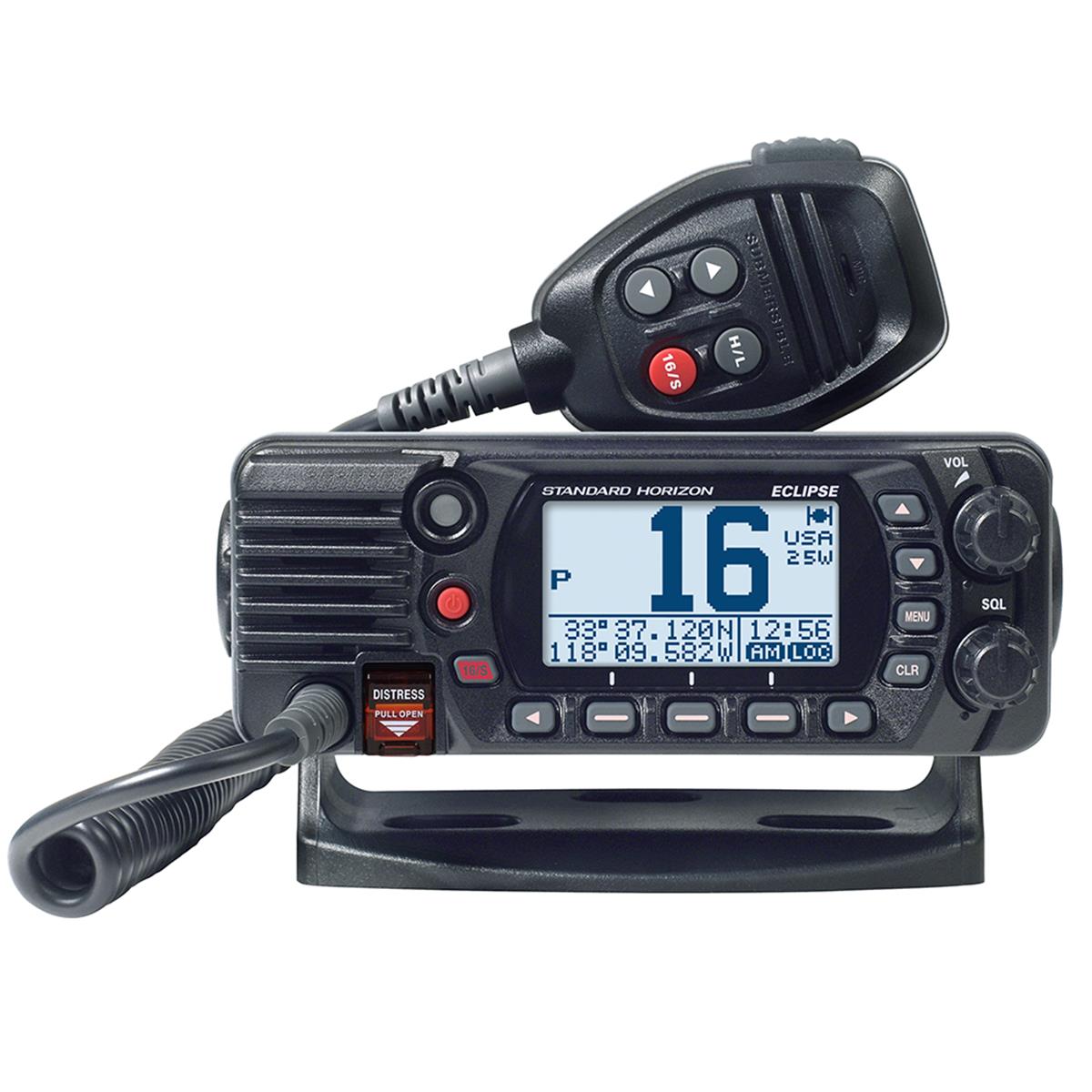 GX1400GB GX1400G Fixed Mount VHF with GPS, Black -  Standard Horizon