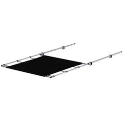 63 in. Wide Stainless Steel PTX Power Shade, Black