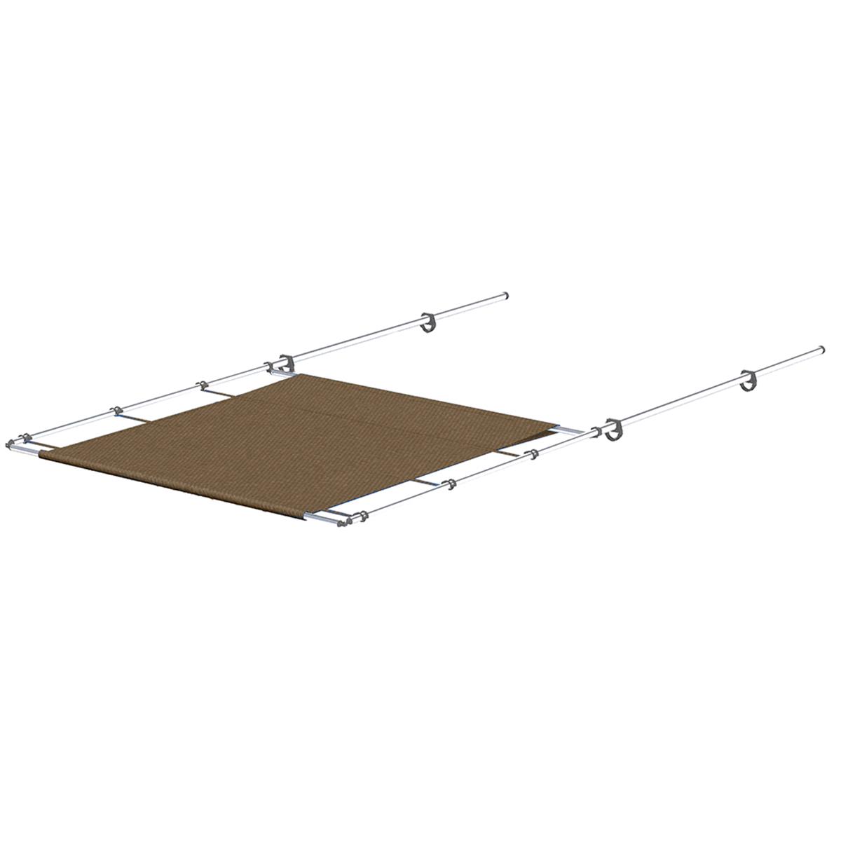 57 in. Wide Stainless Steel PTX Power Shade, Toast