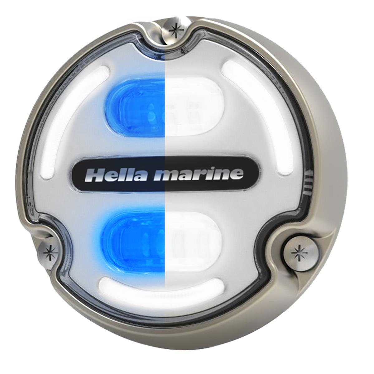3000 Lumens Apelo A2 Blue & White Underwater Light, Bronze Housing