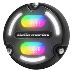 016148-001 3000 Lumens A2 Underwater Light Charcoal Lens with Edge Light, RGB Color - Black Housing