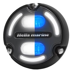 016147-001 3000lm Apelo A2 Blue White Underwater Light - Black Housing - Charcoal Lens with Edge Light