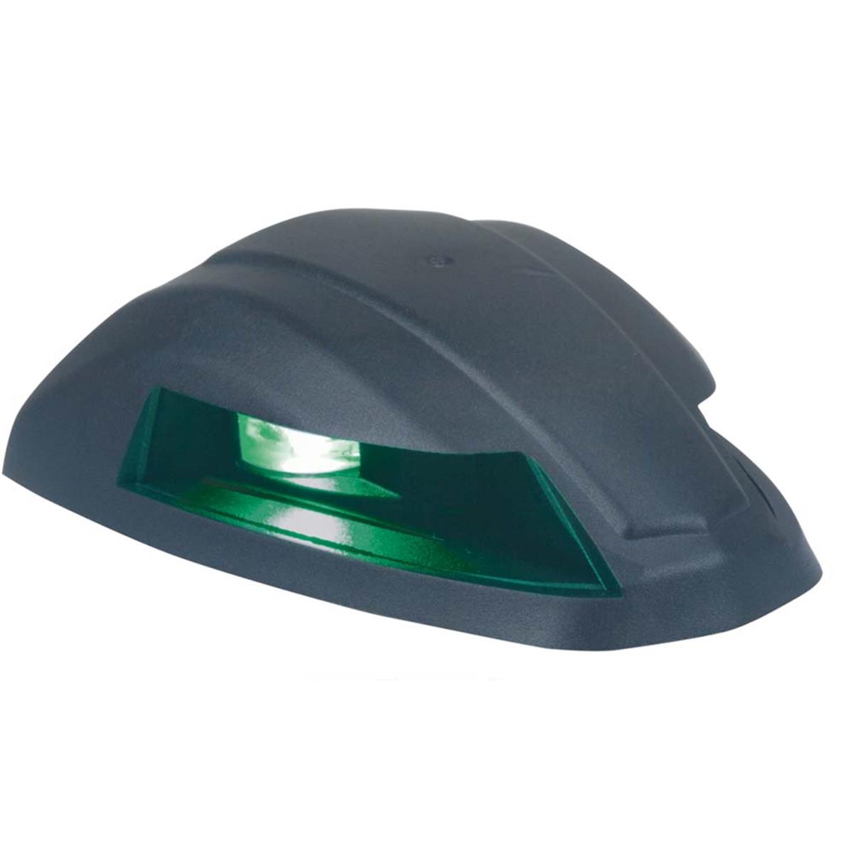 12V LED Bi-Color Rounded Navigation Light for Boat, Black