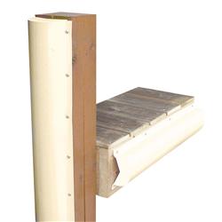 6 ft. Piling Bumper - One End Capped, Beige