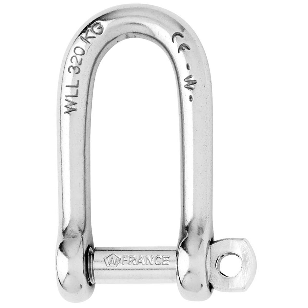 8 mm - 0.31 in. Wichard Self-Locking Long D Shackle