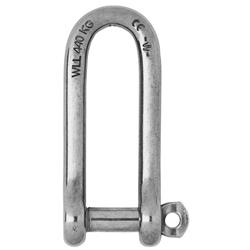 01415 0.406 in. Captive Pin Long D Shackle
