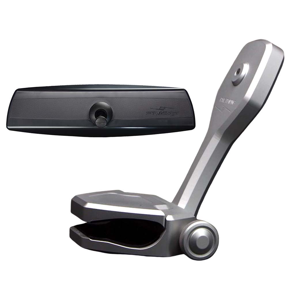 PTM Edge P12848-2320TEBCL 6 x 20 in. Mirror & Bracket Kit with Black VR-140 Pro Mirror & Silver ZXR-320
