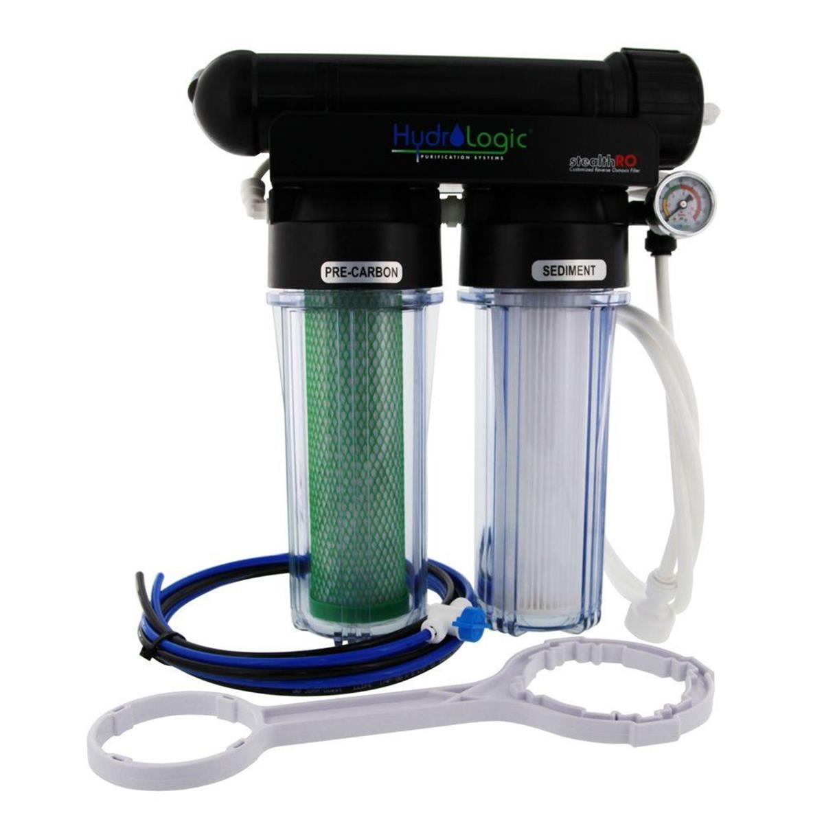 Picture of Commercial Water Distributing HYDROLOGIC-31035 9 in. Stealth RO100 Reverse Osmosis Filtration System