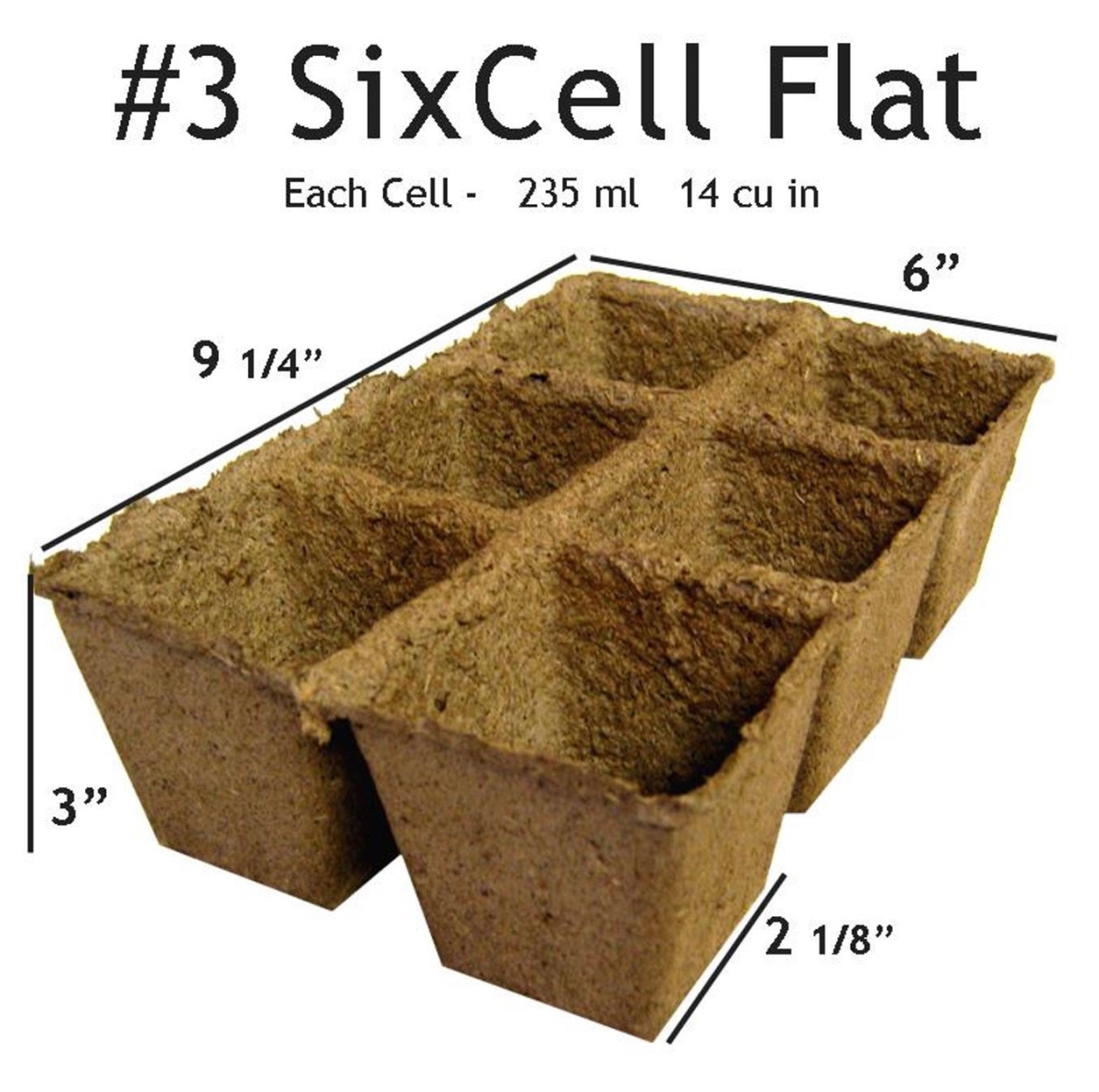 #3 SixCell (10)  #3 SixCell - 10 trays = 60 planting cells