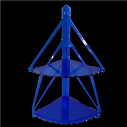 Acrylic Decorative Stand, Marble Blue