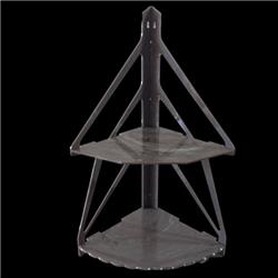 Acrylic Decorative Stand, Marble Brown