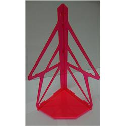 Acrylic Decorative Stand, Marble Red