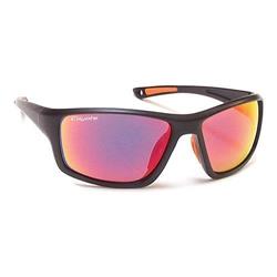 680562500530 FP-04 Floating Polarized Sunglasses, Matte Black, Gray & Red Flash