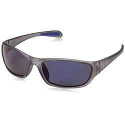 680562500639 FP-05 Floating Polarized Sunglasses, Matte Crystal Gray & Blue Flash