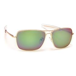 Pilot m.gold&brown green mirror Pilot Handmade Polarized Sunglass, Matte Gold & Brown Green Mirror