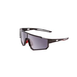 Single Lens Street & Sport Polarized Sunglasses, Matte Black & Gray