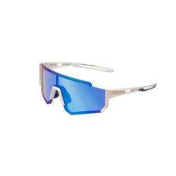 Coyote Vision COBRA Polarized Sunglasses - Matte White & Blue Shift - Sport Style - UV400 Protection