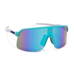 Rattler Polycarbonate Street & Sport Sunglasses, White & Blue Shift Mirror