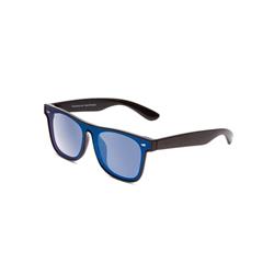Buzz black-gray blue mirror Polarized Street & Sport Sunglasses - Black, Grey & Blue Mirror