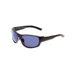 Salty black-blue mirror Performance Polarized Sunglasses, Black & Blue Mirror