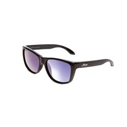 FP-26 BLK-GRAY BLUE MIR Bobs Floating Polarized Sunglasses - Black, Grey & Blue Mirror