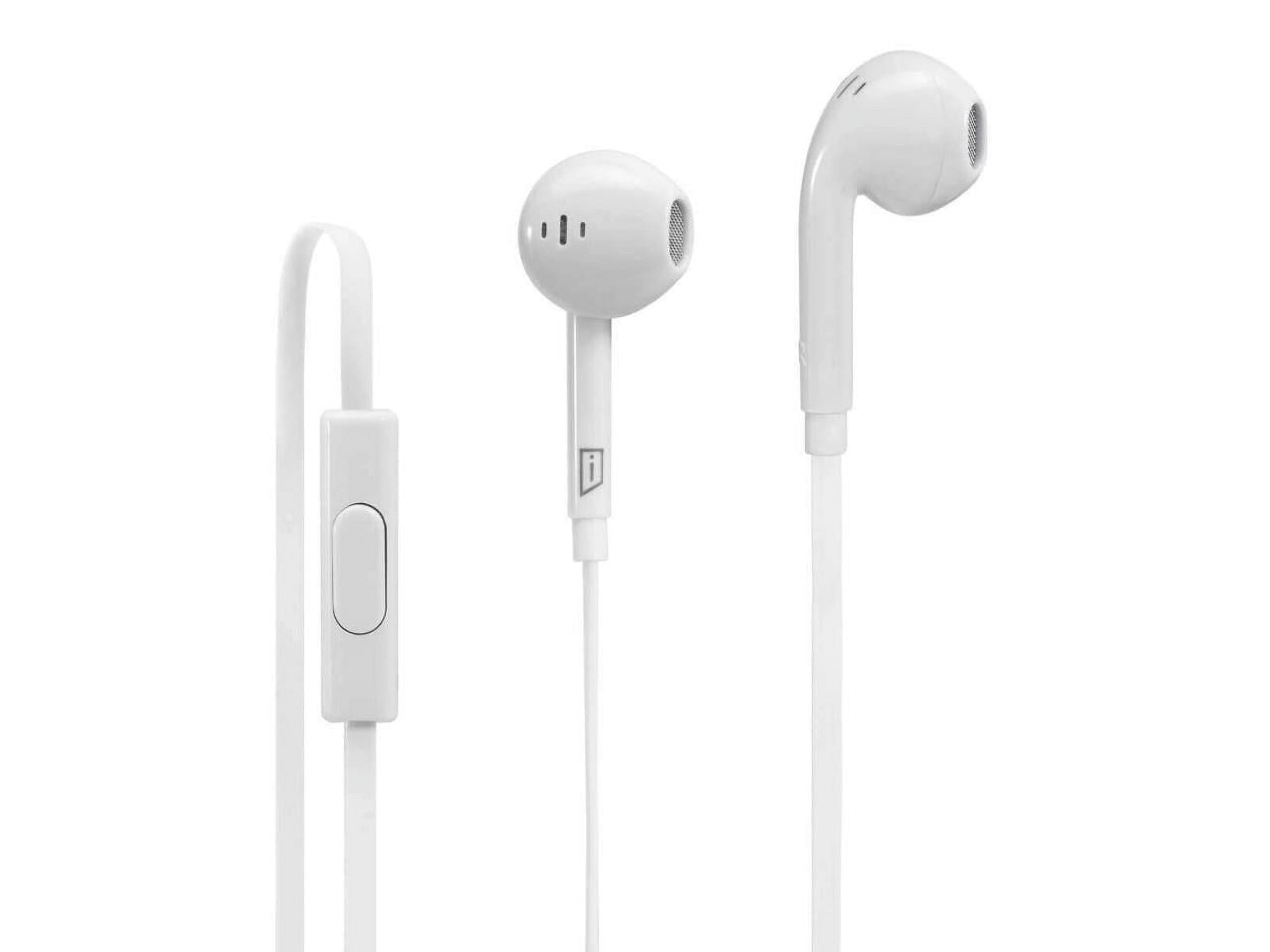 Picture of Targus AEH036CAI Tangle-Free Earbuds, White