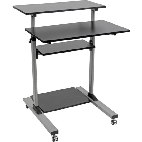 Rolling Standing Desk Workstation Height Adjustable Mobile Standing Desk -  Doomsday, DO2936881