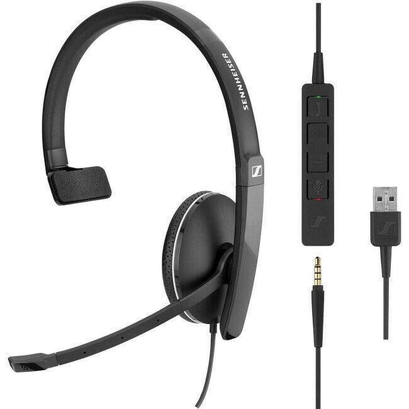 Picture of Sennheiser 508316 3.5 mm Single-Sided Headset&#44; Black & White