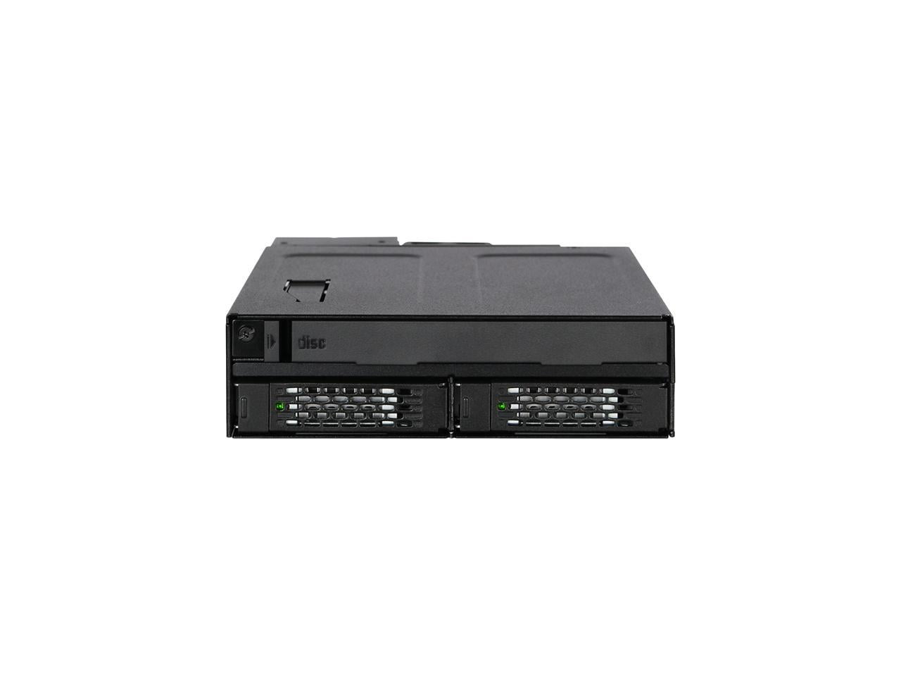 Picture of Icy Dock MB602SPO-B 2 x 2.5 in. Solid State Drive & Hard Disk Drive&#44; Black
