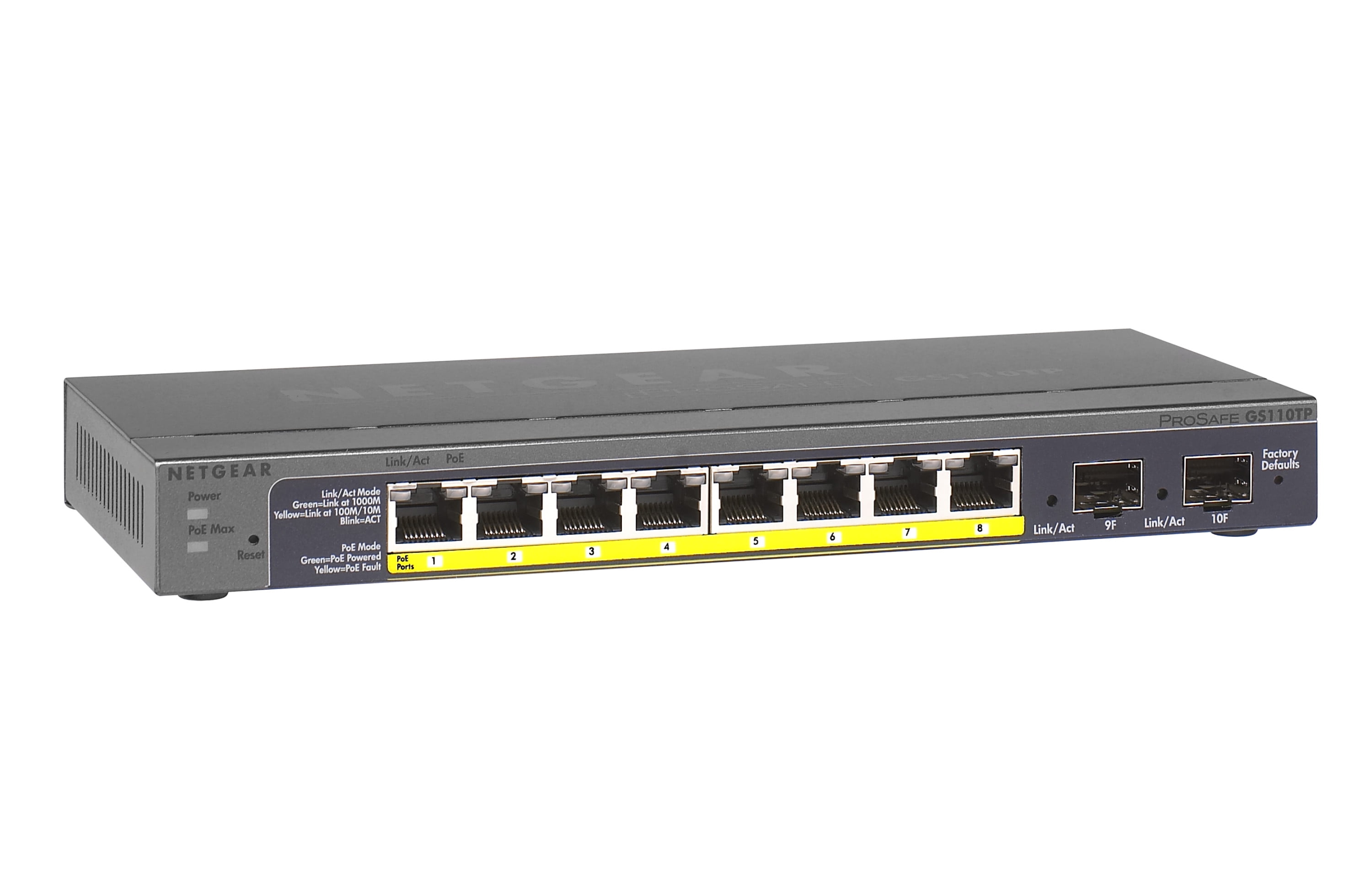 8 Port Gigabit PoE Plus Ethernet Smart Managed Pro Switch