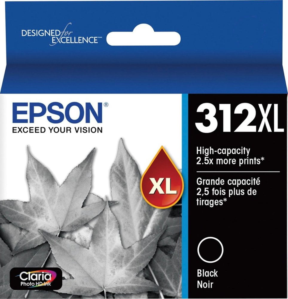 Picture of Epson America T312XL120-S T312 Black Claria XL Photo HD High Capacity Ink Cartridge with Sensormatic