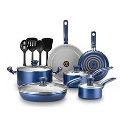 Picture of Tefal G918SE64 Initiatives Pot Set, Blue Antia - 14 Piece