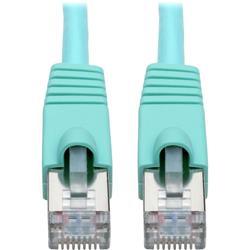Tripp Lite N262-025-AQ 25 ft. Cat6a Snagless Shielded STP Patch Cable - 10G, PoE, Aqua M-M
