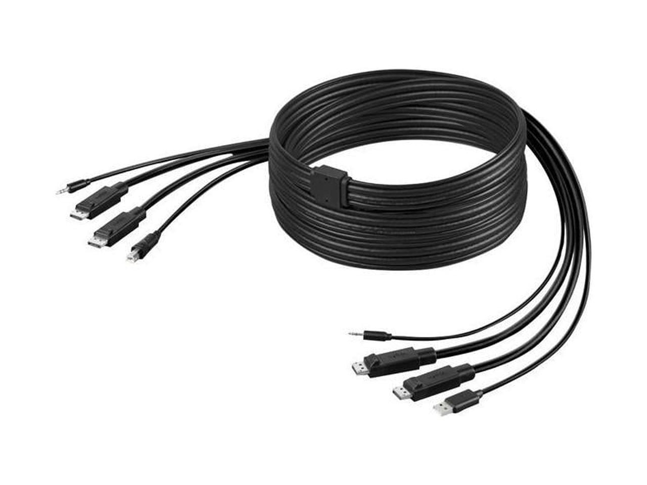 F1D9020B10T TAA Dual DP USB Audio SKVM Cable - 10 ft.