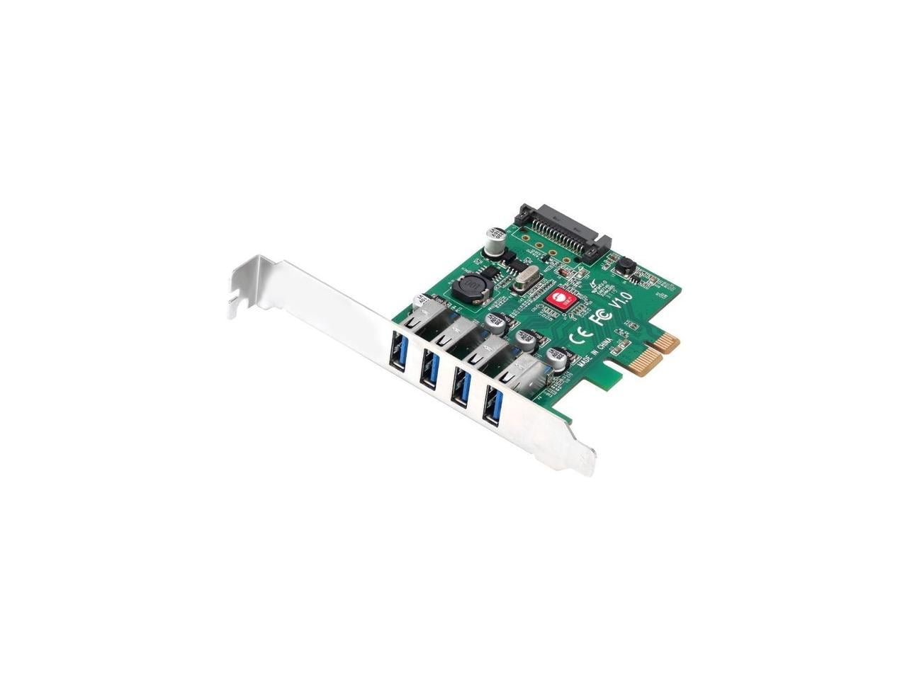 DP USB 3.0 4-Port PCIe Host Card - PCI Express 2.0 x1